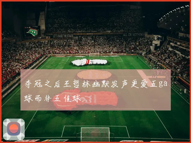 夺冠之后王哲林幽默发声更爱五ga球而非五佳球